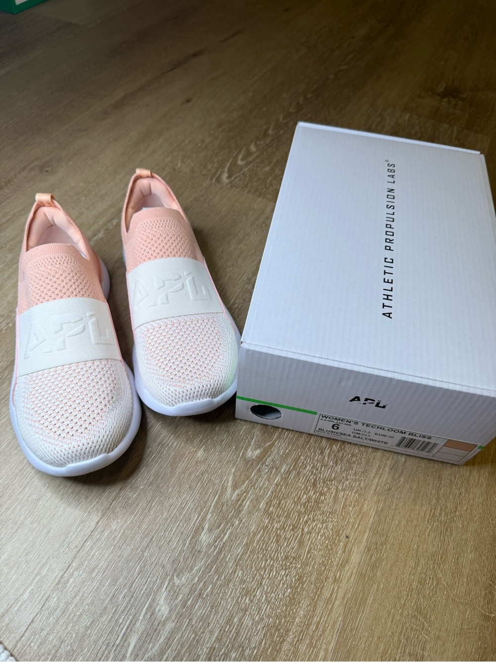 APL Women’s Slip-On Sneakers in Light Peach and White